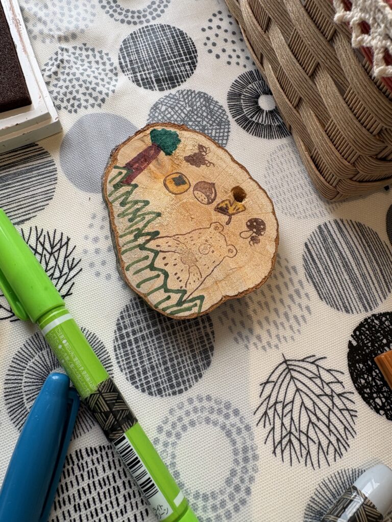 西園の雑木林で育った木を使ってオリジナル作品を作ろう♪