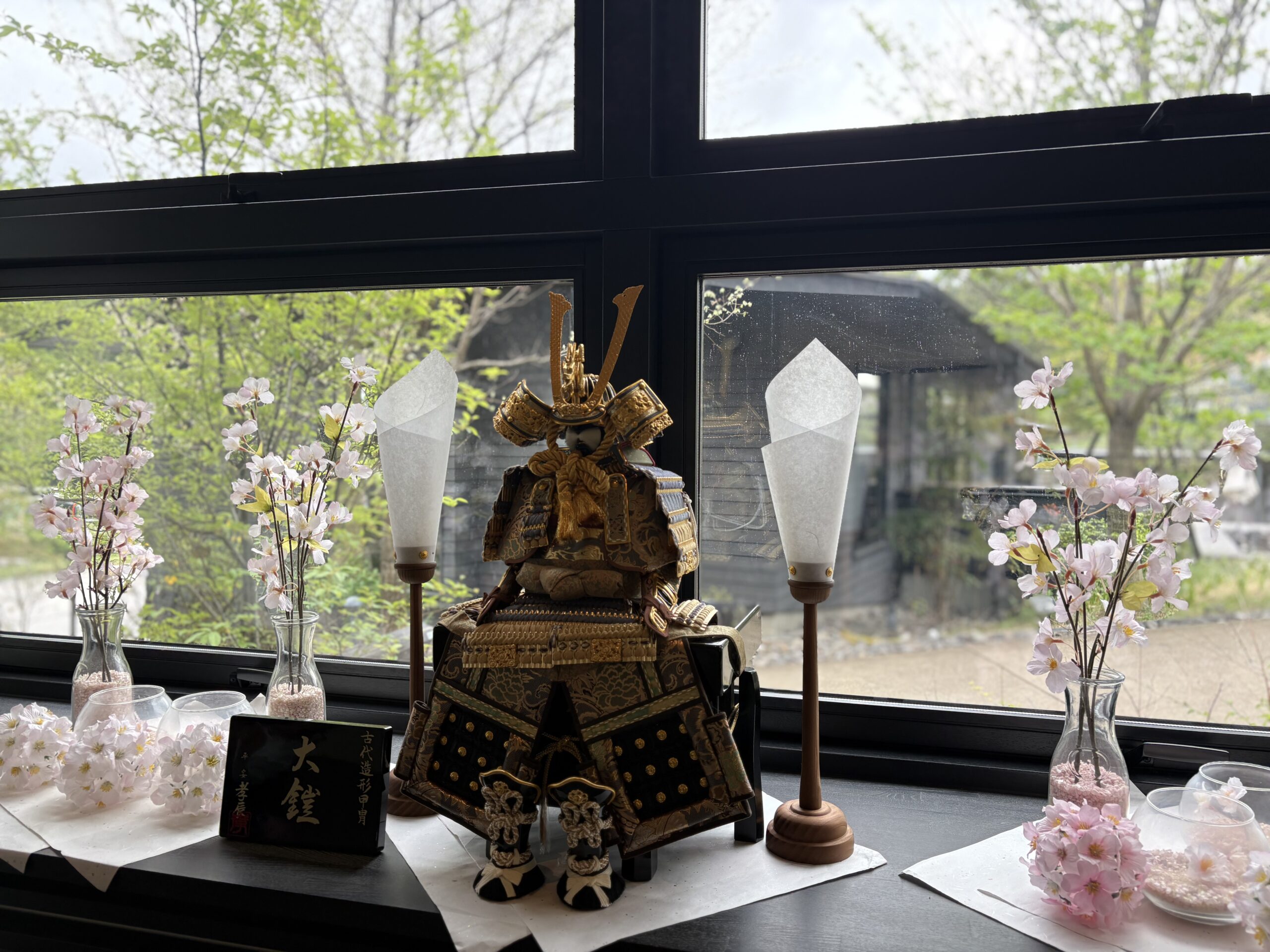 こどもの日のお祝いに五月人形を飾りました🎏